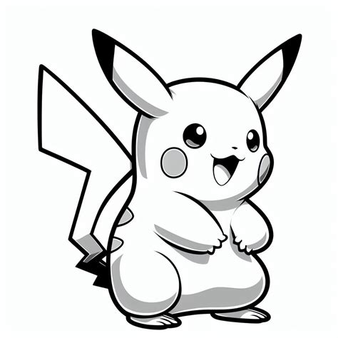 Eating Pikachu Coloring Page For Kids - Free Pikachu Printable Coloring ...