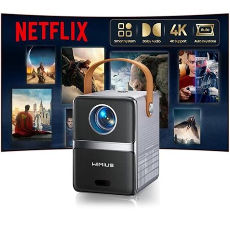 Netflix Licensed Portable Smart Mini Projector | WiMiUS P61 Pro 4K Sup ...