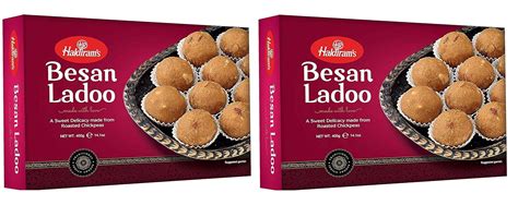 Haldiram's Besan Ladoo 400 G X 2 Box - 800 Gm | Authentic Laddu Taste ...
