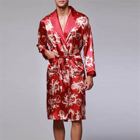 Mens Bathrobes Men'S Robes Lightweight Bath Robe Mens Bath Thin Design ...
