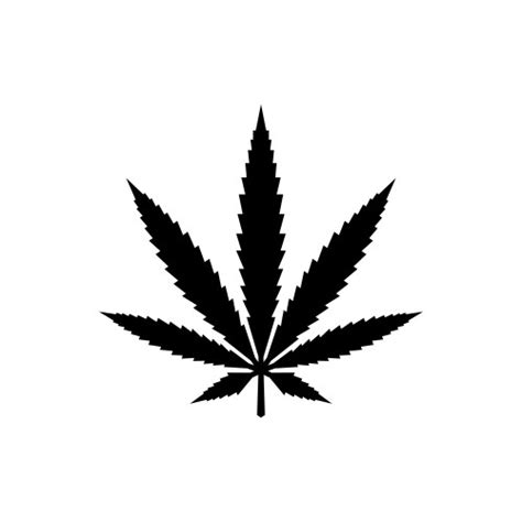 Marijuana Leaf Black and White Vector Images (over 2,700)