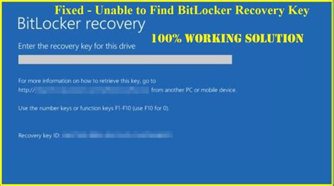 Image result for BitLocker Recovery Key Incorrect