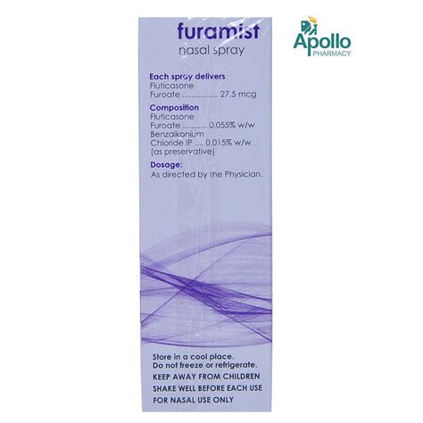 Furamist Nasal Spray 6 gm Price, Uses, Side Effects, Composition ...