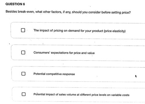 Image result for Break-Even Analysis Example Questions