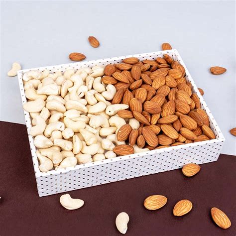 Send Set of Two Designer Rakhis N Dry Fruits with Tray Online - RKH23 ...