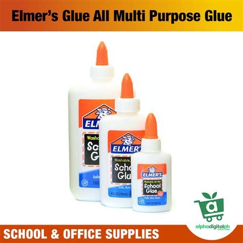 Elmer’s Glue All Multi Purpose Glue 40ml / 130ml / 240ml | Shopee ...