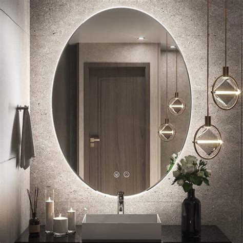 Buy Quality Glass Oval LED Mirror for Bathroom - 24 x 36 Inch with Back ...