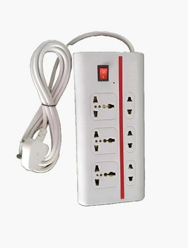 3 Out Surge Protector with Master Switch, Spike Guard/Extension Board ...
