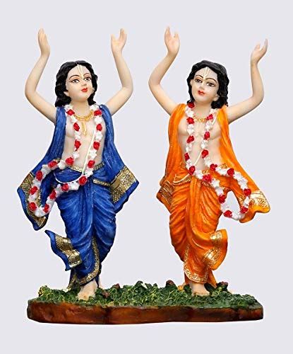 Buy SrI Krishna CULTURE Polyresin Gaur Nitai Murti, 6", Multicolour ...