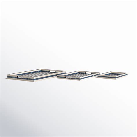 Birch Lane™ Decorative Trays, Set of 3 - 24" x 15" x 2" | Wayfair