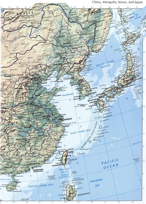 Map Of China Japan