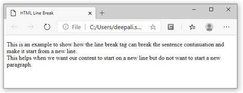 Image result for HTML Paragraph Break