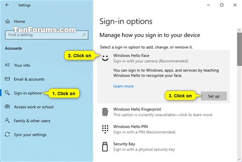 Windows Hello Face Setup 的图像结果
