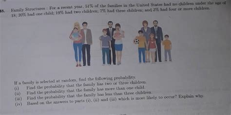 For a recent year, 51% of the families in the US had no children under ...