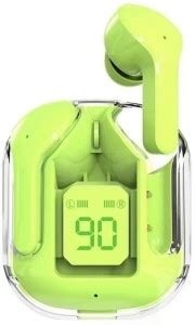 NICK JONES Transparent Design TWS Earbuds Earphones with LED Display ...
