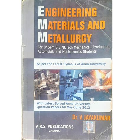 Engineering Materials and Metallurgy ( For 4th Semester BE/BTecxh ...