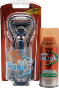 Gillette Fusion Razor with Free Gillette Fusion Gel - Price in India ...