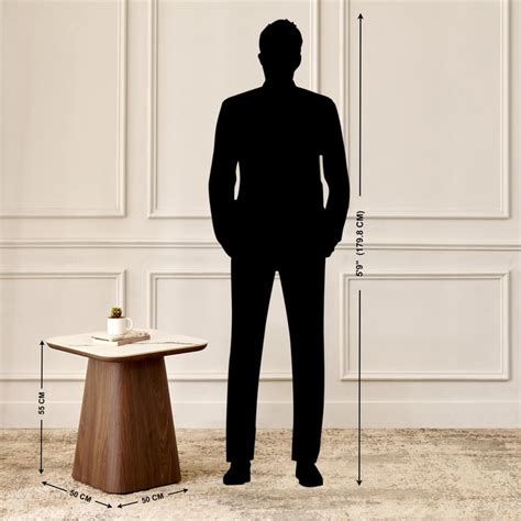 Buy Hadley Ceramic Top End Table - Walnut from Home Centre at just INR ...