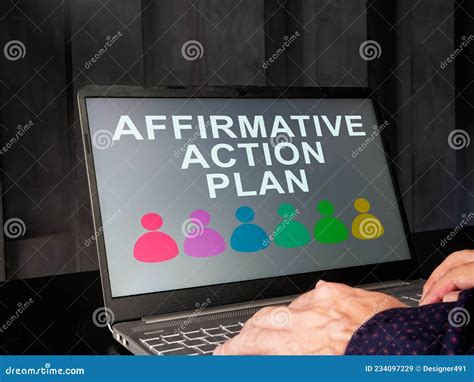 Affirmative Action Plan AAP Is Shown On The Photo Using The Text | CartoonDealer.com #243718623