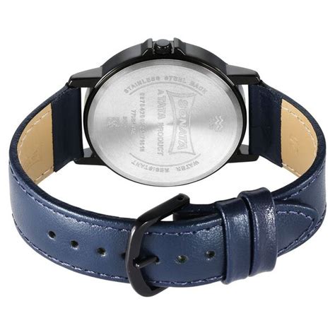Buy Online Sonata Quartz Analog Blue Dial Watch for Men - 77083nl01 | Titan