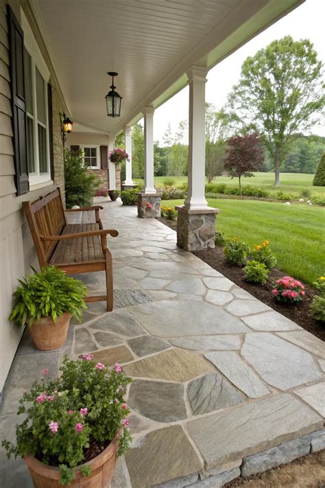 Inspiring Porch Flooring Design Concepts - Light and Layer