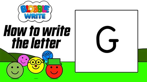 How to write a capital G - YouTube