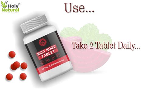 Buy Holy Natural Beet Root Tablet - 120 Tablets | 500 Mg Per Tablet ...