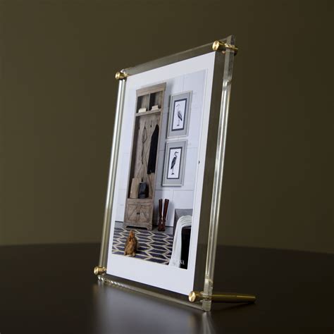 Clear Acrylic Picture Frame - 8x10" Photos for Modern Display | Acrylic ...