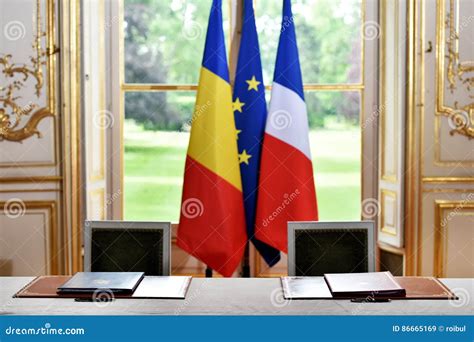 EU and Romania treaty sign stock image. Image of emblem - 86665169