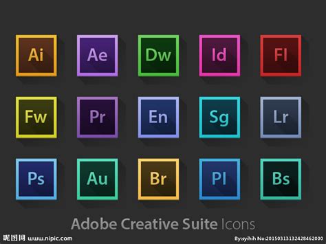 Adobe各类软件图标设计图__PSD分层素材_PSD分层素材_设计图库_昵图网nipic.com