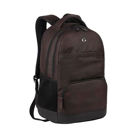 Gear Vintage2 Anti Theft Faux Leather 28 Ltrs Brown Laptop Backpack ...