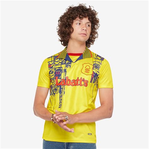 CopaFootball Nottingham Forest 95-97 Away Retro Football Shirt - Yellow ...