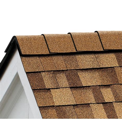 Owens Corning Perforated Desert Tan Hip and Ridge Roof Shingles in the ...