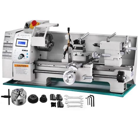 Buy 750W Metal Lathe 8x16 Inch 2500RPM Mini Bench Lathe Variable ...
