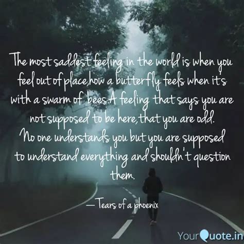 The most saddest feeling ... | Quotes & Writings by 𝒜𝓇𝒶𝓉𝒽𝒾 | YourQuote