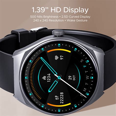 boAt Lunar Velocity - Premium 1.39" (3.53 cm) HD Display Smartwatch ...