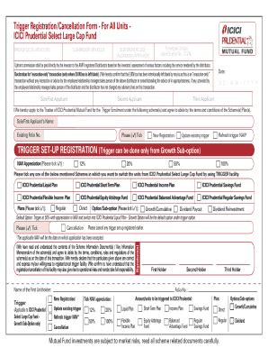 Fillable Online Trigger Registration/Cancellation Form - For All Units ...