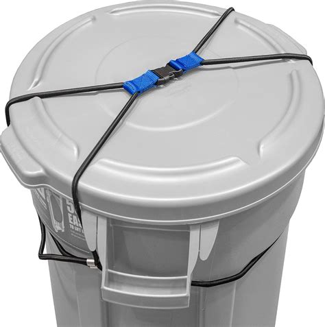 Encased (2 Pack) Trash Can Lock, Bungee Cord Heavy India | Ubuy