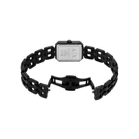 Armani Exchange Quartz Black Dial Analog Stainless Steel Women Watch A ...