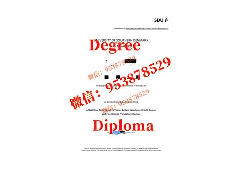 留学材料公证丹麦SDU成绩单毕业证书《微信953878529》留服认证南丹麦大学毕业证书SDU成绩单SDU文凭证书学生卡学位认证 by ...