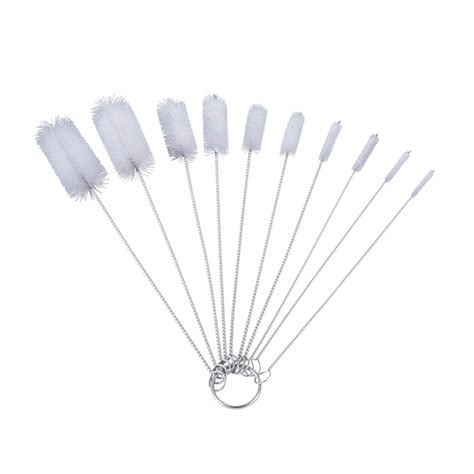 WIFUN 10 PCS Bottle Brushes Small Straw Cleaner Brush Reusable Cleaning ...