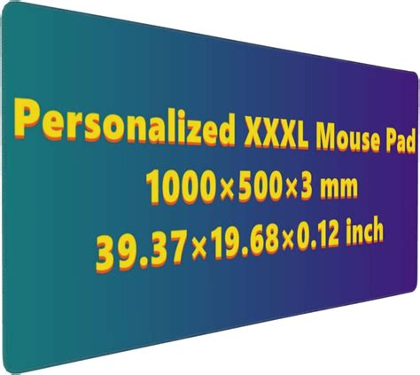 Amazon.com: Custom XXXL Mouse Pad, Make Your Own Personalized Large XXL Gaming Mousepad ...