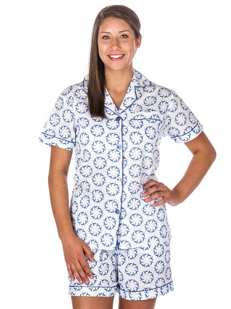 Women's Premium 100% Cotton Poplin Short Pajama Set – Noble Mount