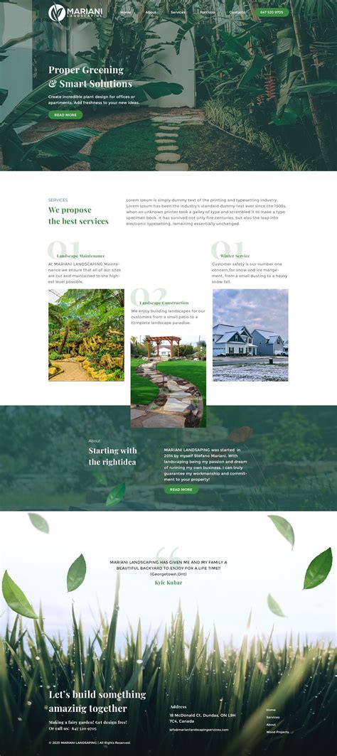Landscaping Website Design and Development Portfolio | Landscape ...