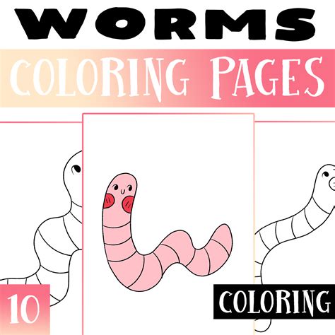 Earthworm Coloring Page