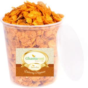 Ghasitaram Gifts Namkeen-Roasted Makai Chiwda 200 gms Price in India ...