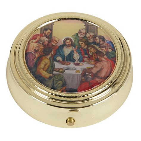FYSSHUO Gold Tone PYX for The Eucharist, 2 1/4 Inch, Holds Up to 10 ...