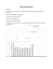 Image result for Excel Assignment 7