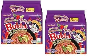 Sam Yang Buldak Habanero Lime Spicy Chicken Flavour Ramen 140gm*10PK ...