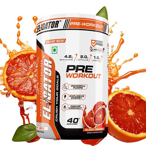 Eligator Pre Workout 40 Servings With Shaker – Muscle Stack